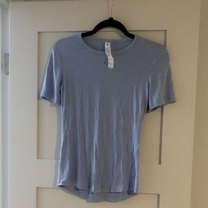 lululemon athletica Soft Blue Short Sleeve Tee